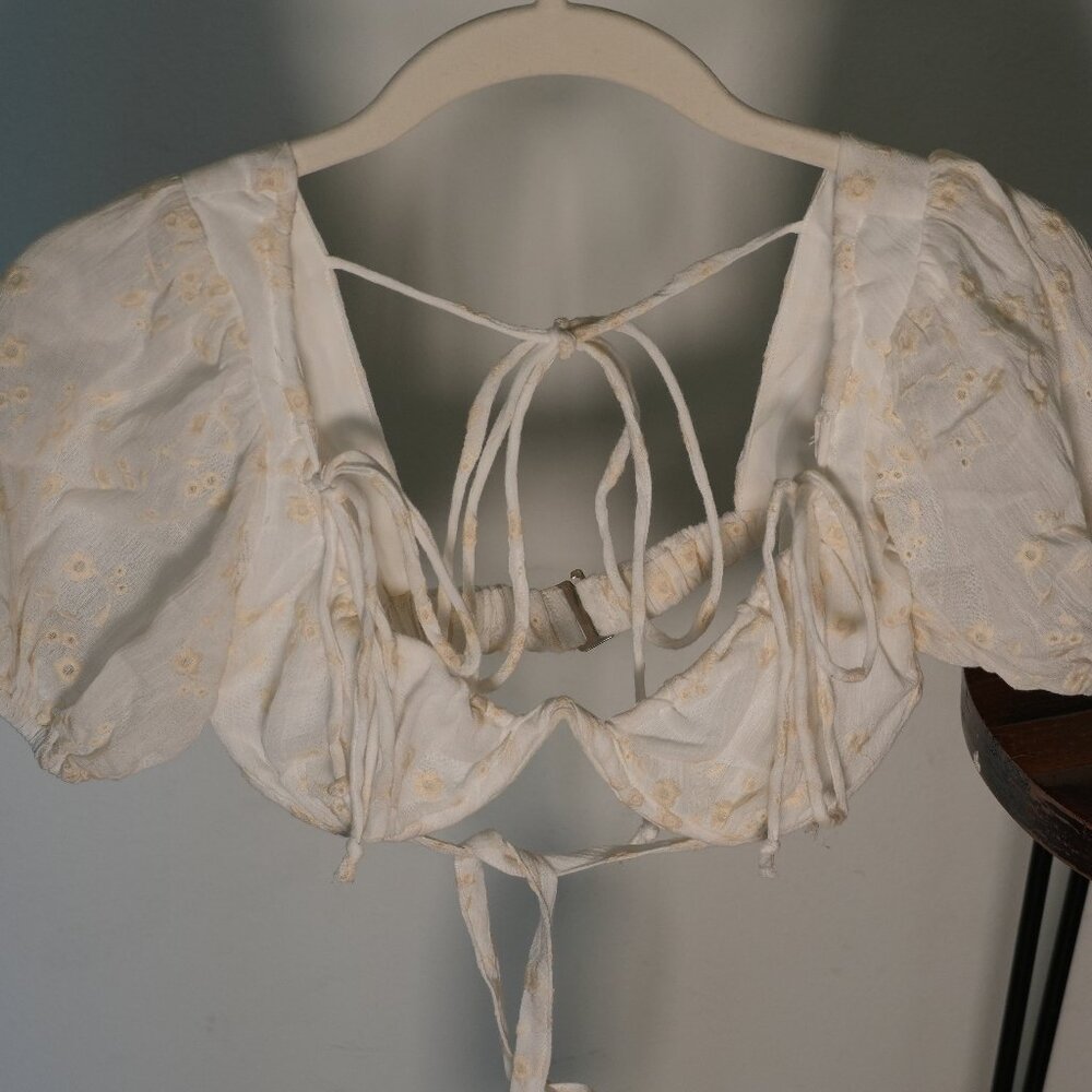 Sky to Moon from Isabelle's Cabinet: Puff Sleeve Crop Top